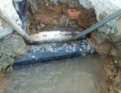 蒙山测漏水之水管漏水